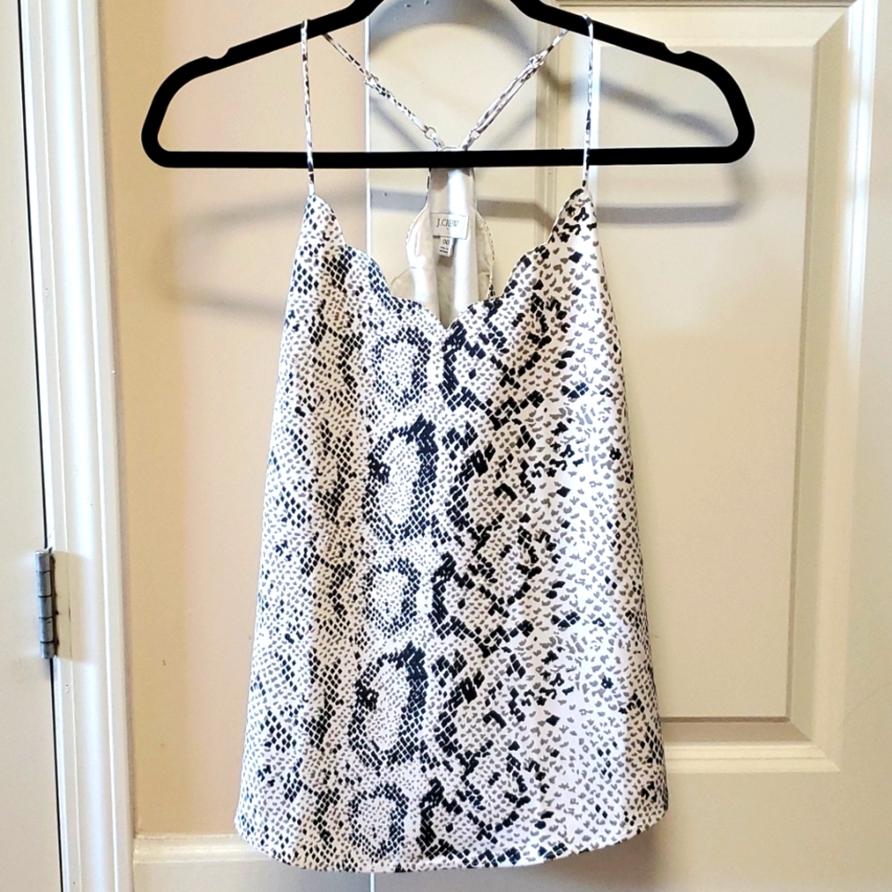 Snakeskin print J Crew camisole